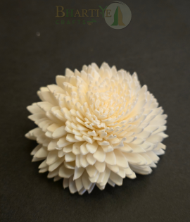 Handmade Shola Decorative Flower | Natural Sola Wood Craft Flower (Set of 10)