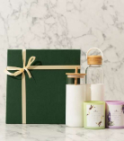 Eco-Friendly Aromatherapy Box | Sustainable Bamboo Essentials | Bamboo Lid Slipper, Serenity with Vanilla and Lime