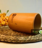 Bamboo Toothbrush Holder Stand | Round Multi-Purpose Holder for Bathroom, Office, Kitchen