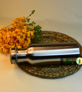 Bamboo Lid Thermos Bottle | Premium Bamboo Bottle with Double Wall 304 Stainless Steel Insulation 750ml