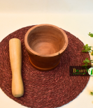 Premium Wooden Mortar & Pestle | Traditional & Durable