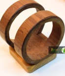 Handcrafted Bamboo Mobile Stand for Stylish & Eco-Friendly Utility