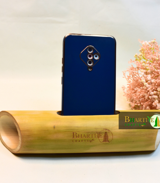 Bamboo Amplifier | Natural Acoustic Speaker with Eco-Friendly Cotton Pouch (#BCI0022)