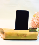 Bamboo Amplifier | Natural Acoustic Speaker with Eco-Friendly Cotton Pouch (#BCI0022)