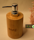 Bamboo Soap Dispenser | Natural Refillable Bottle for Lotion, Sanitizer &amp; Shower Gel by Bhartiye Crafts