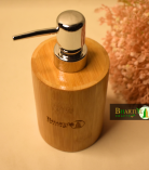 Bamboo Soap Dispenser | Natural Refillable Bottle for Lotion, Sanitizer & Shower Gel by Bhartiye Crafts
