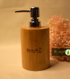 Bamboo Soap Dispenser | Natural Refillable Bottle for Lotion, Sanitizer & Shower Gel by Bhartiye Crafts