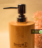 Bamboo Soap Dispenser | Natural Refillable Bottle for Lotion, Sanitizer & Shower Gel by Bhartiye Crafts