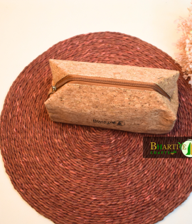 cork pouch bag | eco-friendly travel kit | sustainable toiletry &amp; makeup bag