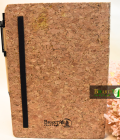 Eco-Friendly Cork Cover Diary with Pen Holder &amp; Elastic Closure