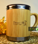 Bamboo Mug | Double-Wall Stainless Steel Tumbler | Leak-Proof & Durable