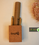 Square Cork Stand | Eco-Friendly Cork Organizer | Sustainable Desk Accessory – Bhartiye Crafts