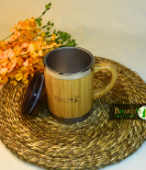 Bamboo Mug | Double-Wall Stainless Steel Tumbler | Leak-Proof & Durable