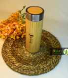 Bamboo Stainless Steel Bottle | Vacuum Insulated Double-Wall Flask | Keeps Drinks Hot & Cold | 500ml
