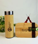 Sustainable Bamboo Lunch & Bottle Set – Stay Eco-Friendly On the Go