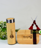 Sustainable Bamboo Lunch & Bottle Set – Stay Eco-Friendly On the Go
