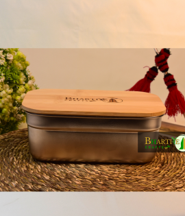 Bamboo Lunch Box | Eco-Friendly Bento Box | Sustainable Wooden Tiffin
