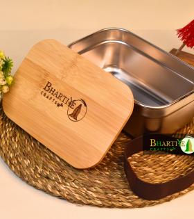 Bamboo Lunch Box | Eco-Friendly Bento Box | Sustainable Wooden Tiffin