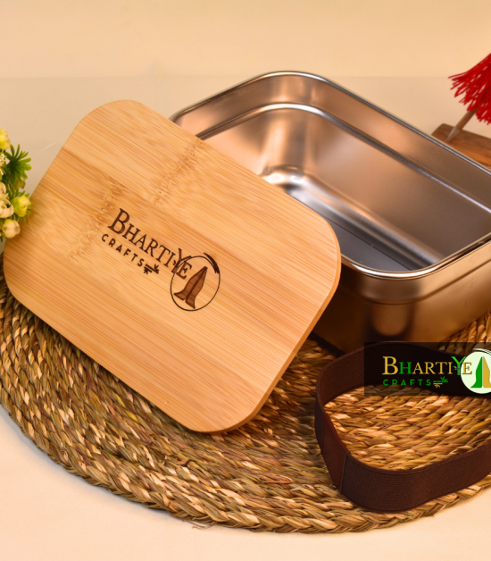 Bamboo Lunch Box | Eco-Friendly Bento Box | Sustainable Wooden Tiffin
