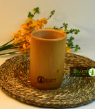 Bamboo Toothbrush Holder Stand | Round Multi-Purpose Holder for Bathroom, Office, Kitchen