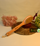 Body Bath Brush | 2-in-1 Exfoliating Brush with Handle & Free Loofah | Wet & Dry Scrub