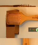 Bamboo Hair Brush | Paddle Brush For Women & Men | Bamboo Bristles Comb