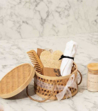 The Ultimate Bamboo Self-Care Kit: Eco-Friendly Relaxation in a Bamboo Basket