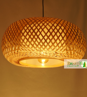 Bamboo Nest Unique Handmade Woven Hanging Pendant Chandelier Lampshade