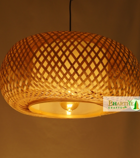 Bamboo Nest Unique Handmade Woven Hanging Pendant Chandelier Lampshade