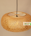 Bamboo Nest Unique Handmade Woven Hanging Pendant Chandelier Lampshade