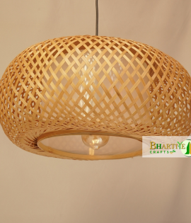 Bamboo Nest Unique Handmade Woven Hanging Pendant Chandelier Lampshade