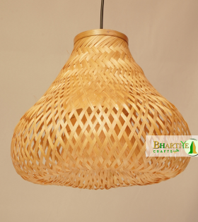Matka Hanging Bamboo Wicker Rattan Ceiling Chandelier Lamp Shade