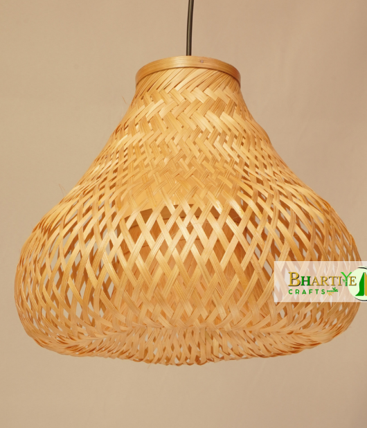 Matka Hanging Bamboo Wicker Rattan Ceiling Chandelier Lamp Shade