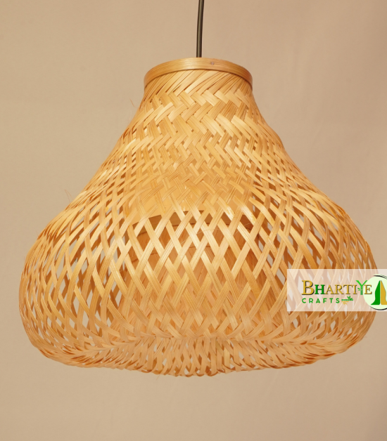 Matka Hanging Bamboo Wicker Rattan Ceiling Chandelier Lamp Shade