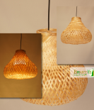 Matka Hanging Bamboo Wicker Rattan Ceiling Chandelier Lamp Shade