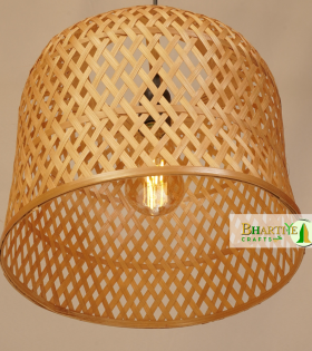 High Star Design Bamboo Ceiling Weaving Hanging Chandelier Lamp Shade