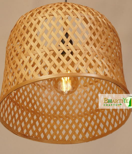 High Star Design Bamboo Ceiling Weaving Hanging Chandelier Lamp Shade