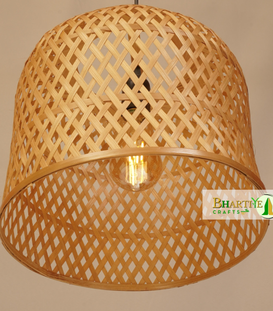 High Star Design Bamboo Ceiling Weaving Hanging Chandelier Lamp Shade