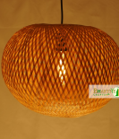 Bamboo Round Braided Ceiling Hanging Pendant Chandelier Lamp Shade