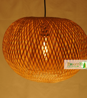 Bamboo Round Braided Ceiling Hanging Pendant Chandelier Lamp Shade