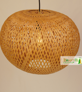 Bamboo Round Braided Ceiling Hanging Pendant Chandelier Lamp Shade