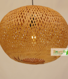 Bamboo Round Braided Ceiling Hanging Pendant Chandelier Lamp Shade