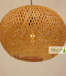 Bamboo Round Braided Ceiling Hanging Pendant Chandelier Lamp Shade