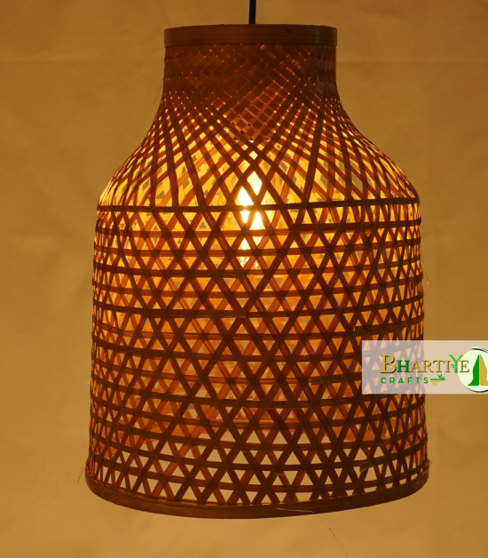 Torchic Unique Pendant Lightweight Bamboo Weave Chandelier Lamp Shade