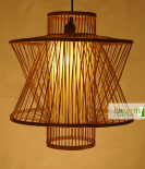 Modern Retro Handwoven Bamboo Ceiling Pendant Chandelier Lamp Shade