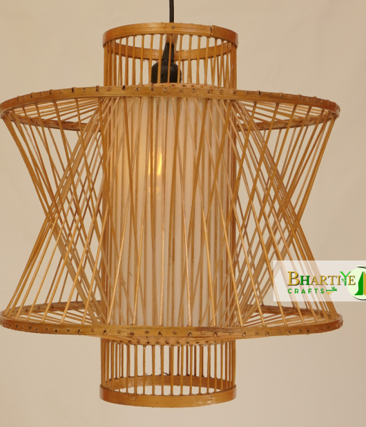 Modern Retro Handwoven Bamboo Ceiling Pendant Chandelier Lamp Shade