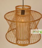Modern Retro Handwoven Bamboo Ceiling Pendant Chandelier Lamp Shade