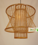 Modern Retro Handwoven Bamboo Ceiling Pendant Chandelier Lamp Shade