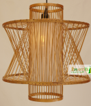 Modern Retro Handwoven Bamboo Ceiling Pendant Chandelier Lamp Shade