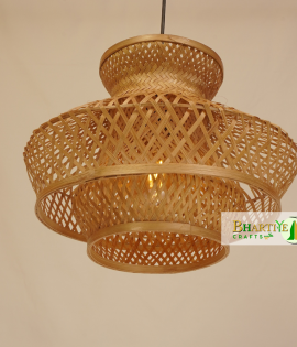 French Romantic Bamboo Ceiling Pendant Chandelier Lamp Shade